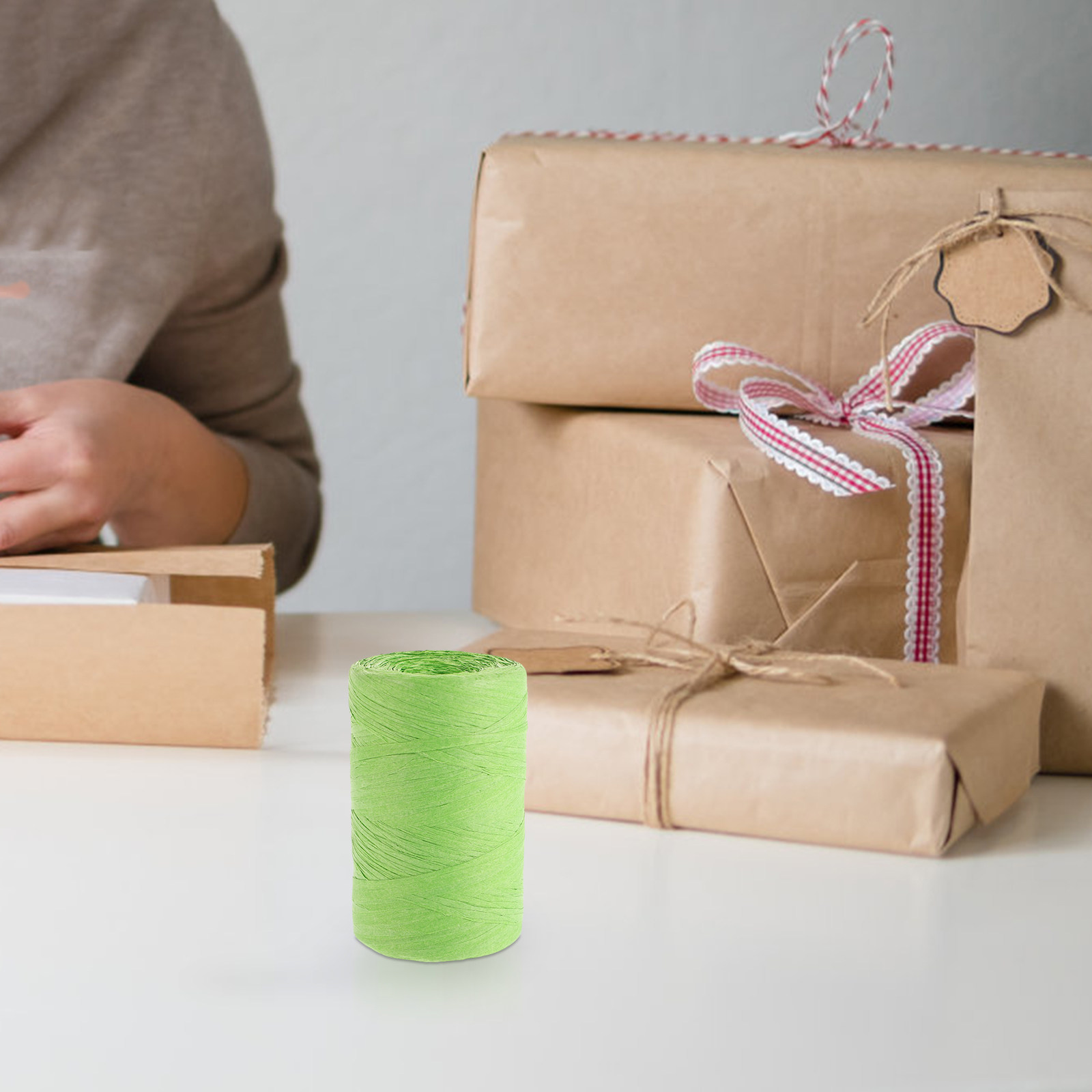 Papercraft Supply Ribbon - Ruban en papier raphia coloré pour