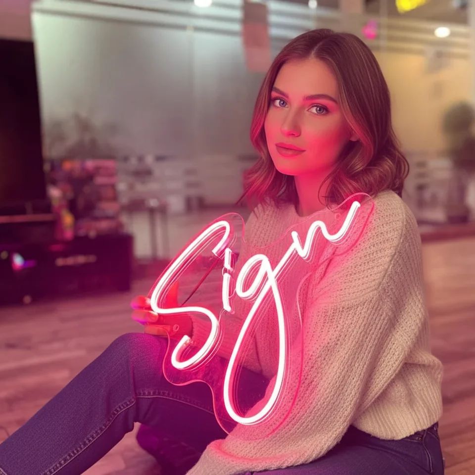 Neon Sign Party - Enseigne au néon personnalisée anniversaire USB