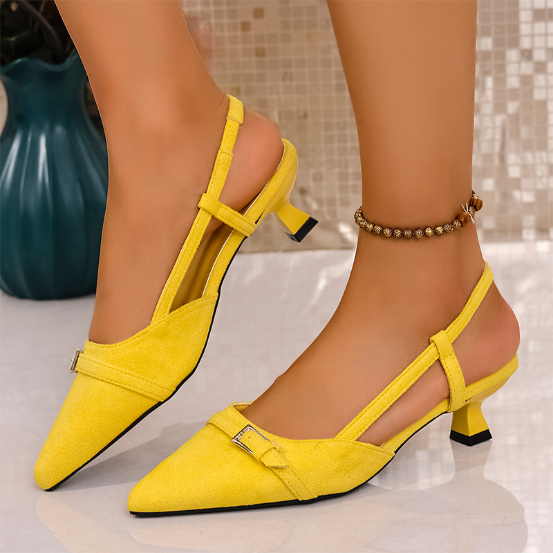 Mode jaune talons hauts sandal - Neon Sign Party avis et prix