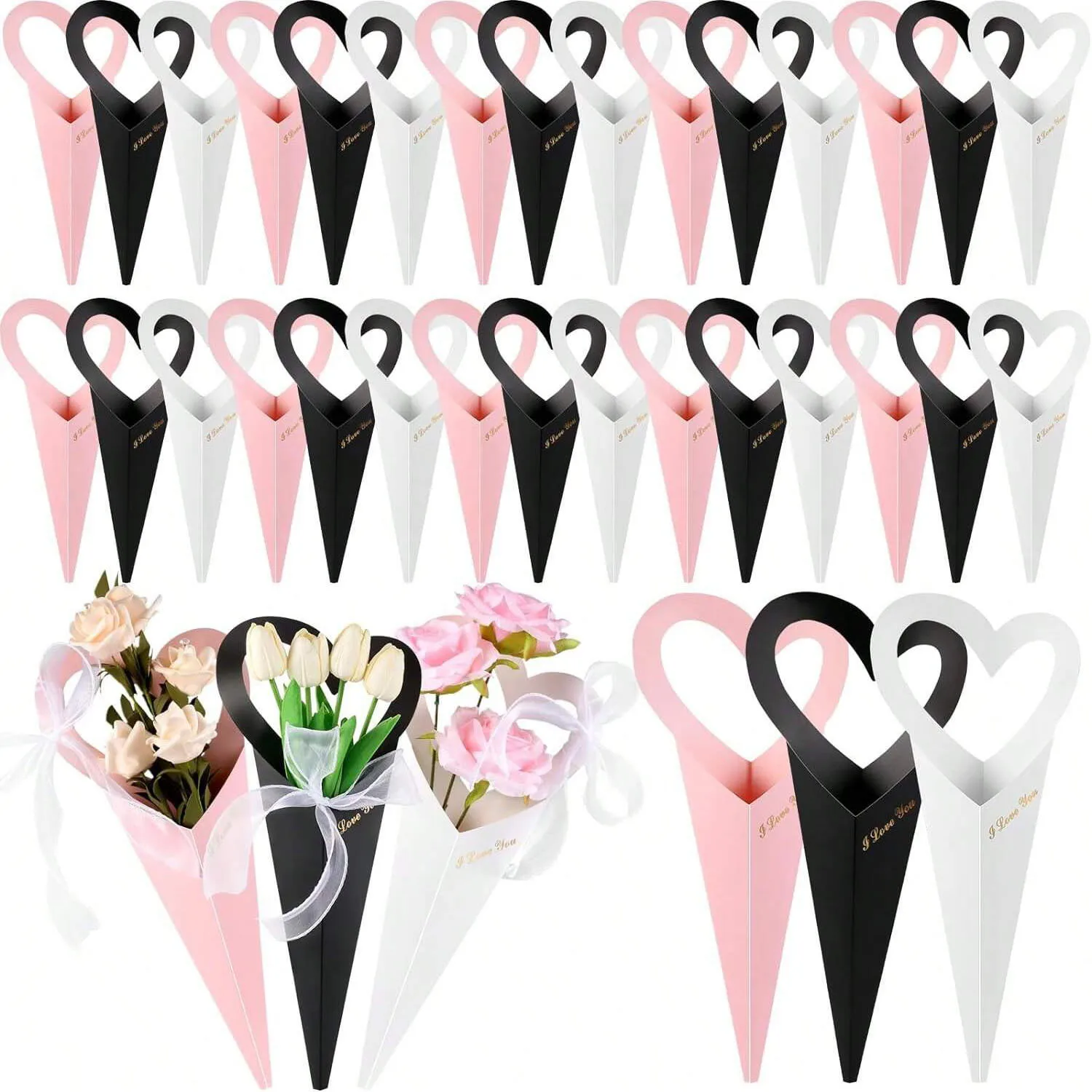 Sac de bouquet 12/24/36 pièces - Cotton Candy Cone avis et prix