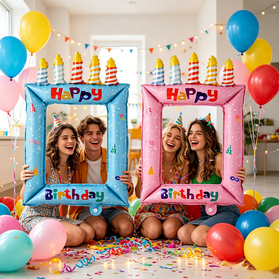 Cadre photo ballon thème Princ - Photo Booth Frame avis et prix