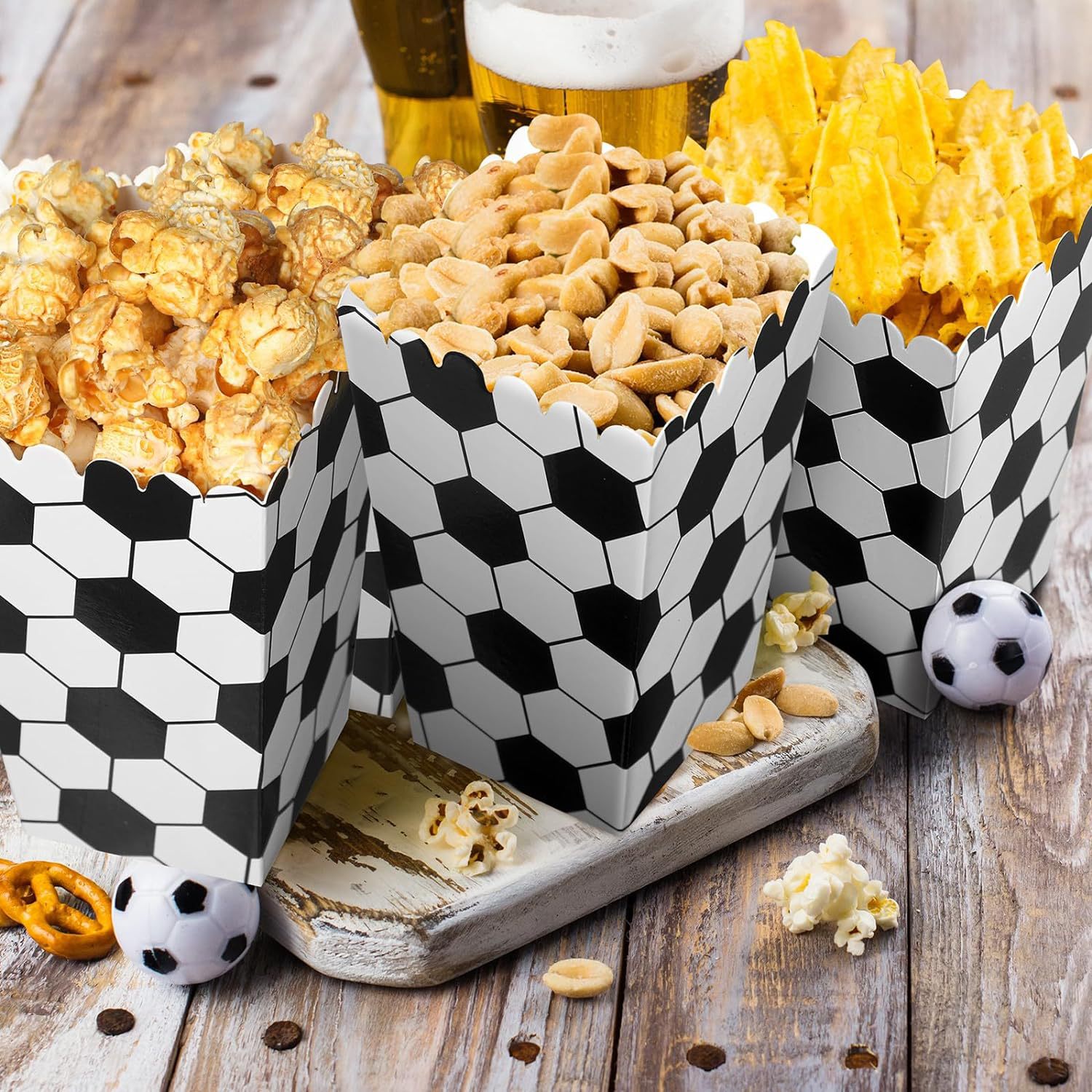 Boîtes à pop-corn de Football, - Event Party Box avis et prix