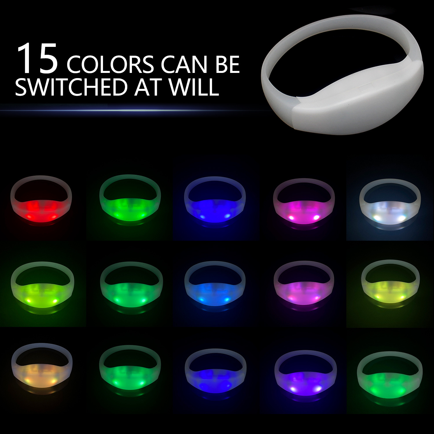 Bracelet lumineux DMX en Silic - Event Party Dj avis et prix