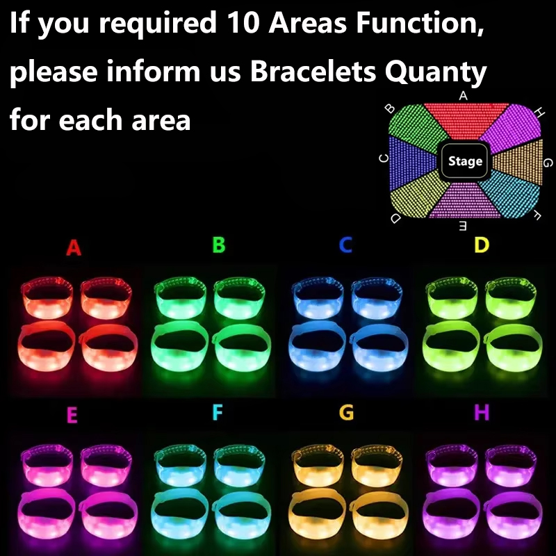 Bracelet lumineux DMX en Silic - Event Party Dj avis et prix