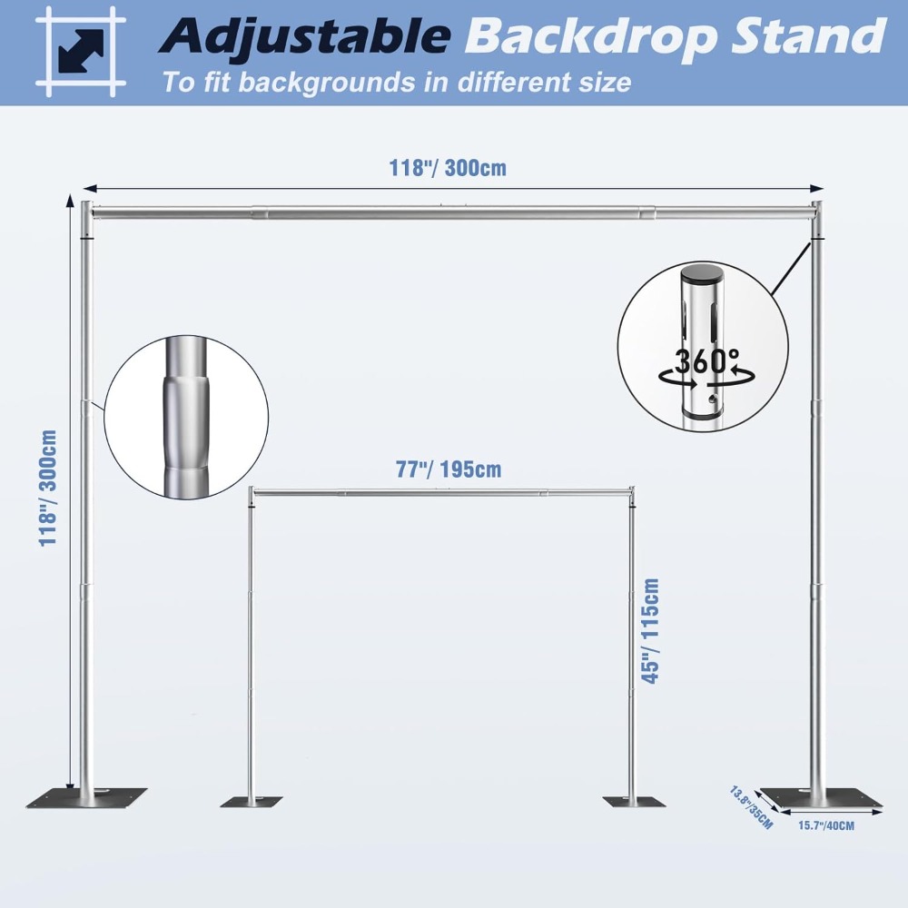 Kit de support de toile de fon - Photo Booth Frame avis et prix